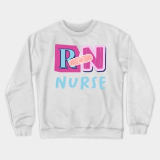 Cool RN nurse design Crewneck Sweatshirt